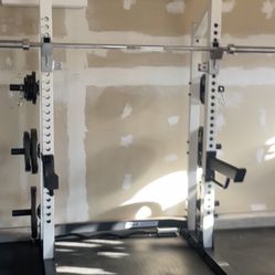 Fitness Gear Squat Rack NOT INCLUDED: BAR/WEIGHTS