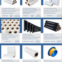 Stretch Wrap Packaging Wrap 18" X 1500'  80 Gauge