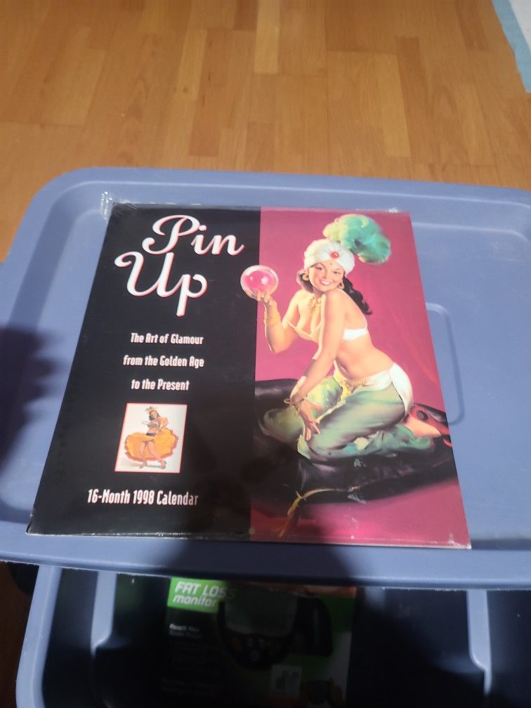 1998 Pinup Calendar Various Artists Factory Sealed Unopened Same Days as 2026