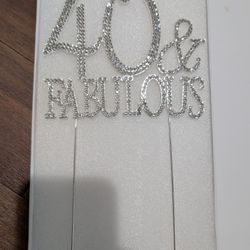 Rhinestone Cake Topper