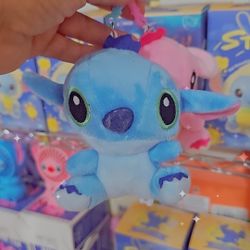 Keychain Stitch And Angel Plushie 