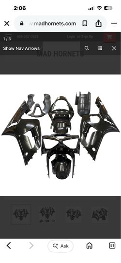 Amotopart Fairings Kawasaki ZX6R 636 Black Ninja Racing (2003-2004)