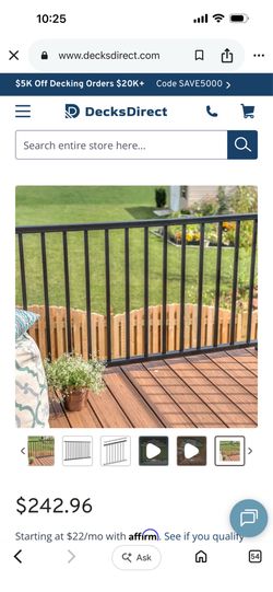 trex signature railing 6 foot