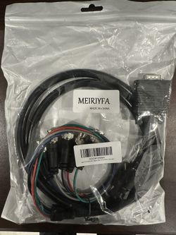 MEIRIYFA VGA to BNC Adapter Cable, HD15 VGA to 5 BNC RGBHV Male Coaxial High Resolution for HDTV Monitor Cable