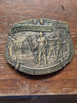 Daniel Boone  250th Anniversary Belt Buckle
