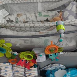 Baby Stuff ( Bassinet, Diaper Genie, Bath, Car Seat