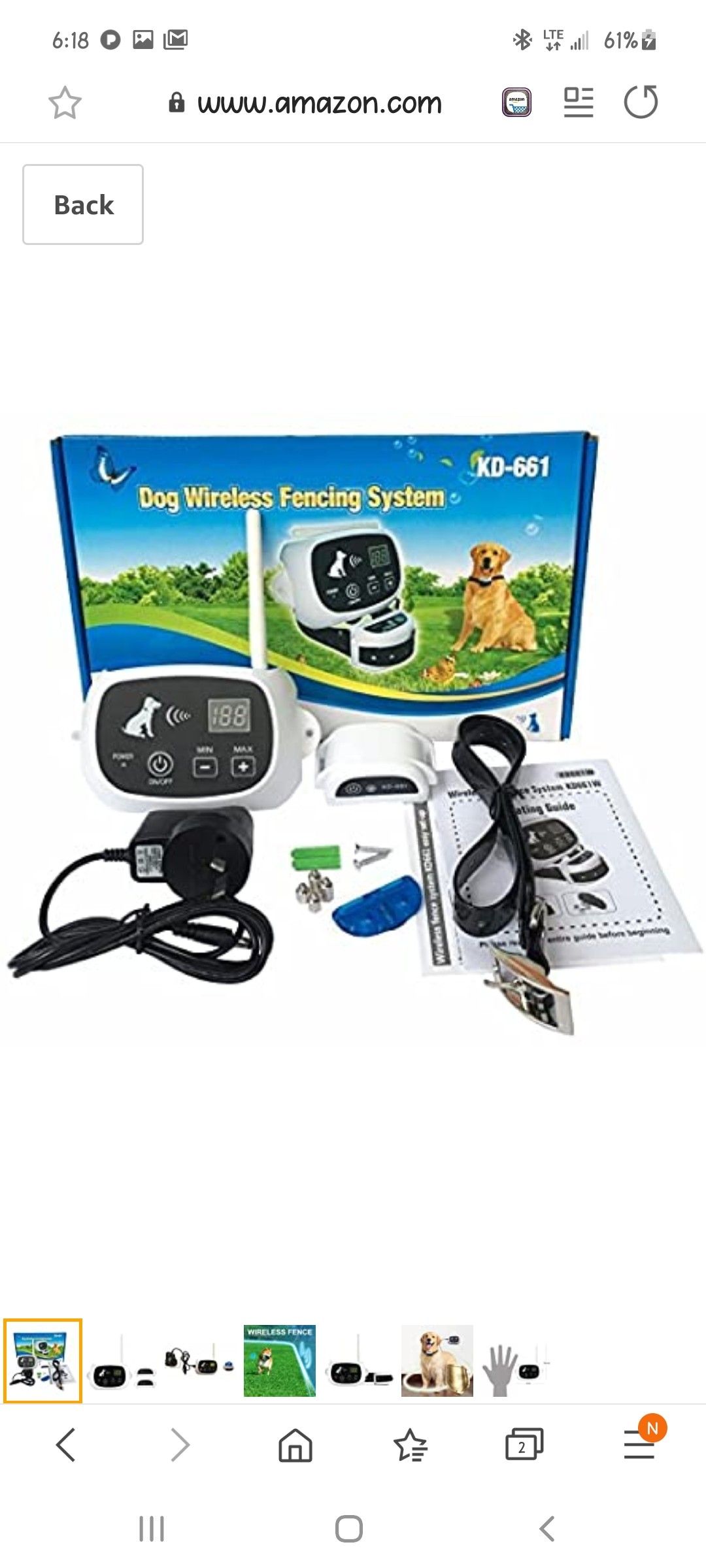 KD-611 Dog Wireless Fencing System