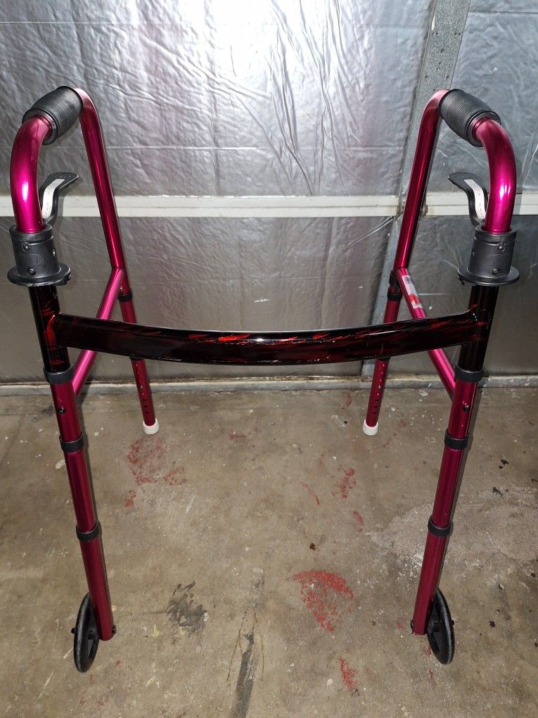 Foldable Walker Raspberry Color
