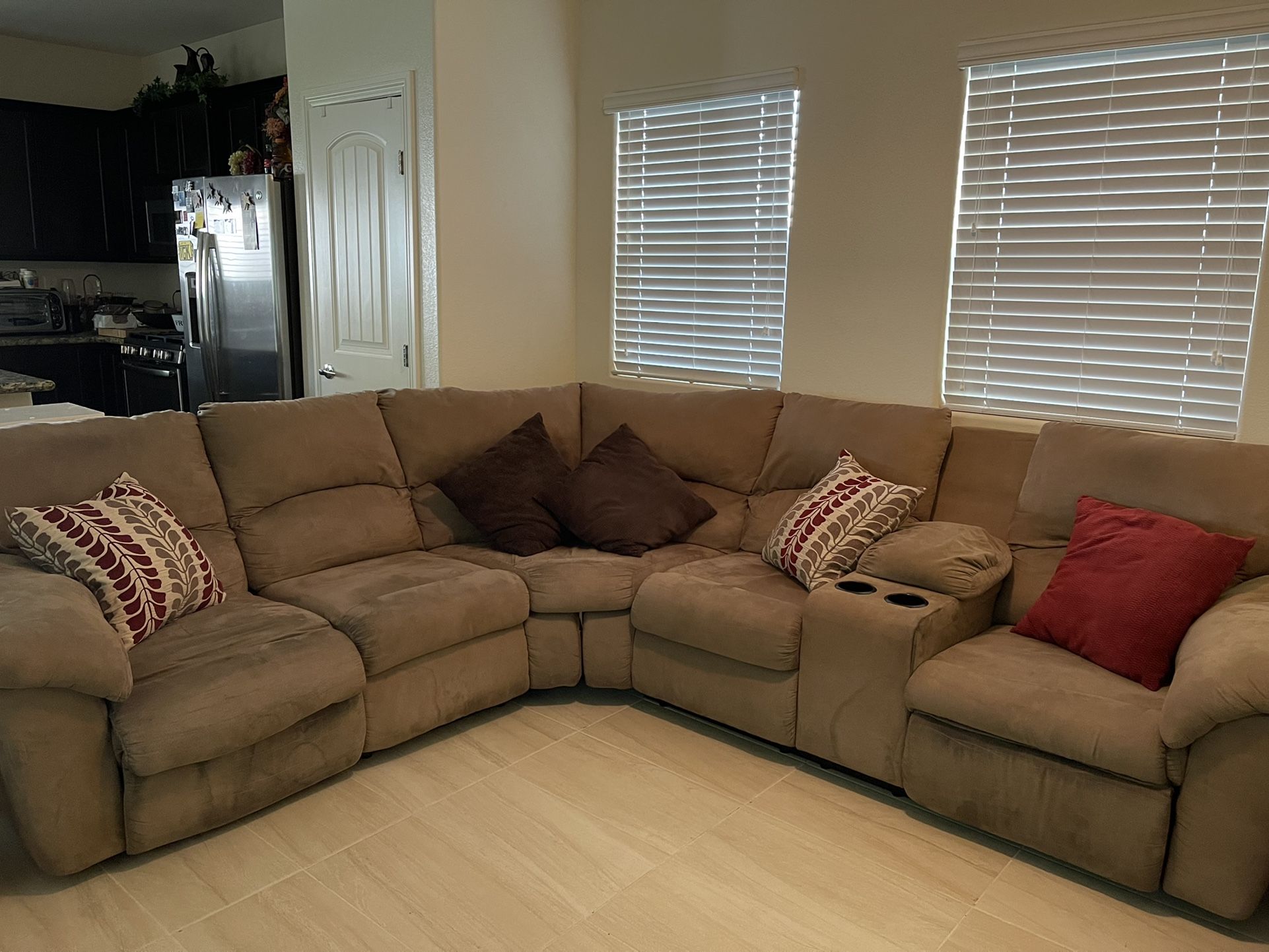 Ashley Furniture sectional sofa with recliner