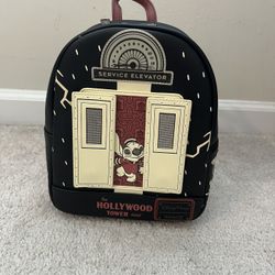 Disney Loungefly Stitch Hollywood Tower Of Terror Backpack 