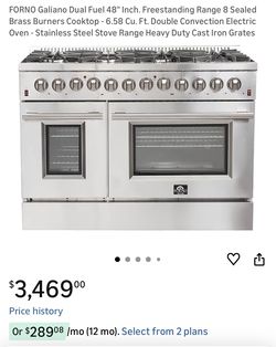 New in Crate! Luxury 8-Burner Chef-Grade Gas Range
