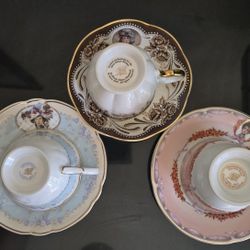 Avon Honor Society Tea Cups with saucers '98, '99, '00