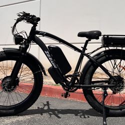 2000/3000 Watt Dual Motor+Dual battery+Long Range/Rear Rack Electric Mountain Bike