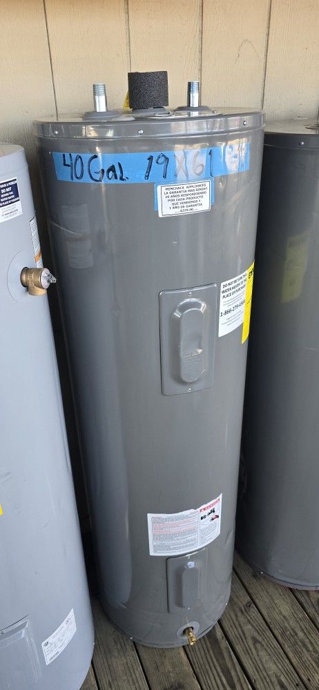 New Electric Water Heater 1 Year Warranty Garantia Por Escrito