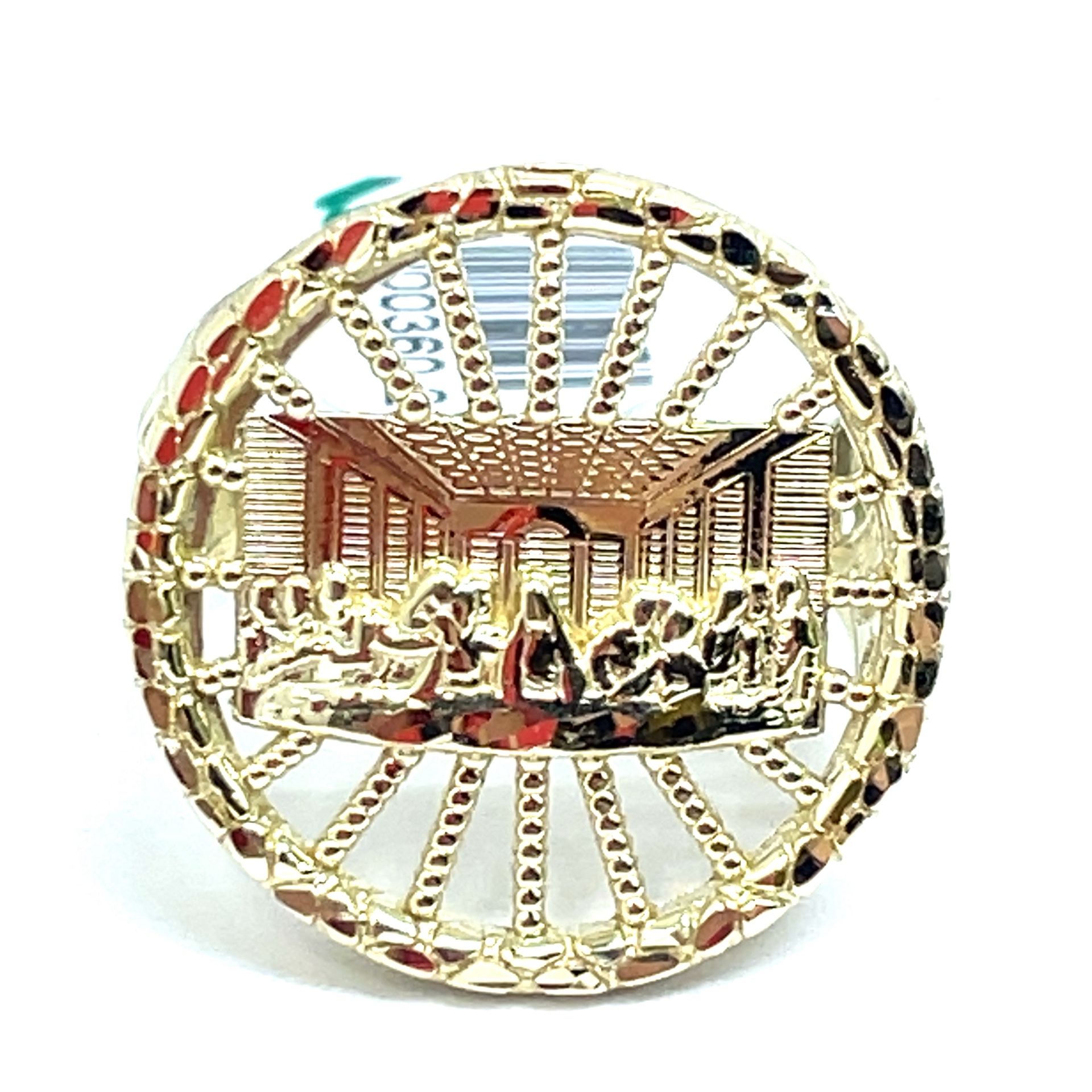 10Kt Yellow Gold Last Supper Ring 6.90g Size 11.5 200360/2