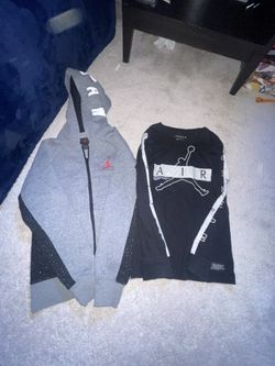 Jordan Hooded Zipper up & tee Shirt
