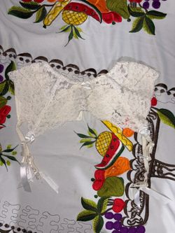 Vintage Victoria Secret Ivory Lace Garter Belt