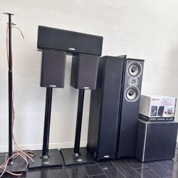 Polk Speakers 7.1 with Stands