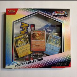 Pokemon TCG SV8.5 Prismatic Evolutions Poster Collection Box NEW SEALED