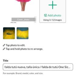 TUTÚ skirt for girls / falda para Niña One sizes 