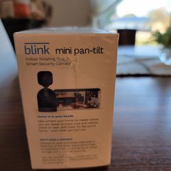 New Blink Mini Pan Tilt Indoor Rotating Plug In Smart Security Camera Black