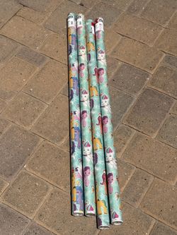 4 Rolls of my little pony Wrapping Paper 