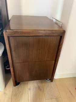 Mahogany Wood File Cabinet