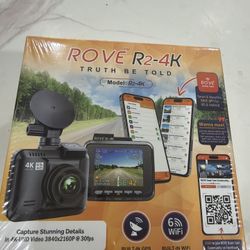 Rove R2-4K Dash Cam- New 