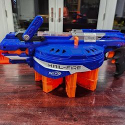 Nerf N-Strike Elite Hail-Fire Dart Blaster with 8 Clips 