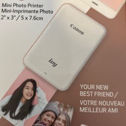 50 Cash Near AV College Canon IVY Mini Photo Printer for Smartphones (Rose Gold) - Sticky-back prints, Pocket-size