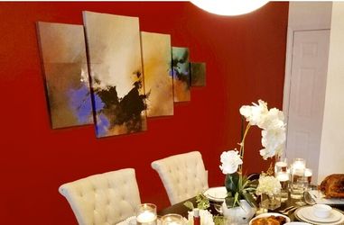 Five (5) Canvas Picture / Photo Frames