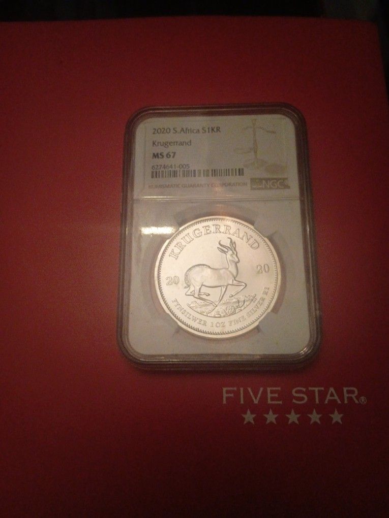 2020 S. Africa S1rk Krugerrand Ms 67 And Indian Head Copper Round 