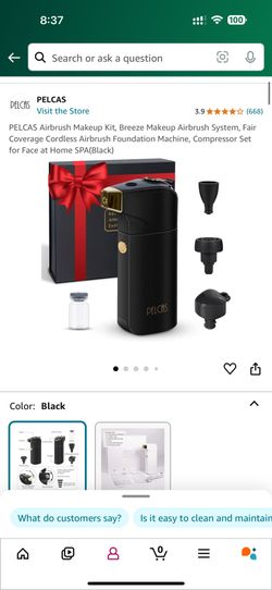 Airbrush Makeup Kit- Black