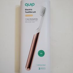 Quip Adult Electric Toothbrush - Sonic Toothbrush with Travel Cover  Copper METAL

