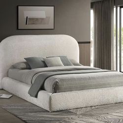 Queen Ivory White Bed Frame Brand New In Box