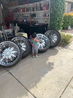 26 inch red sport rims