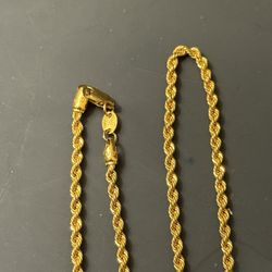 22k / 916 Gold Rope Chain 