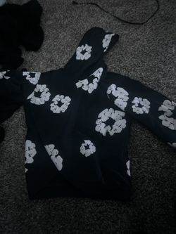 Denim Tear Hoodie Black And White