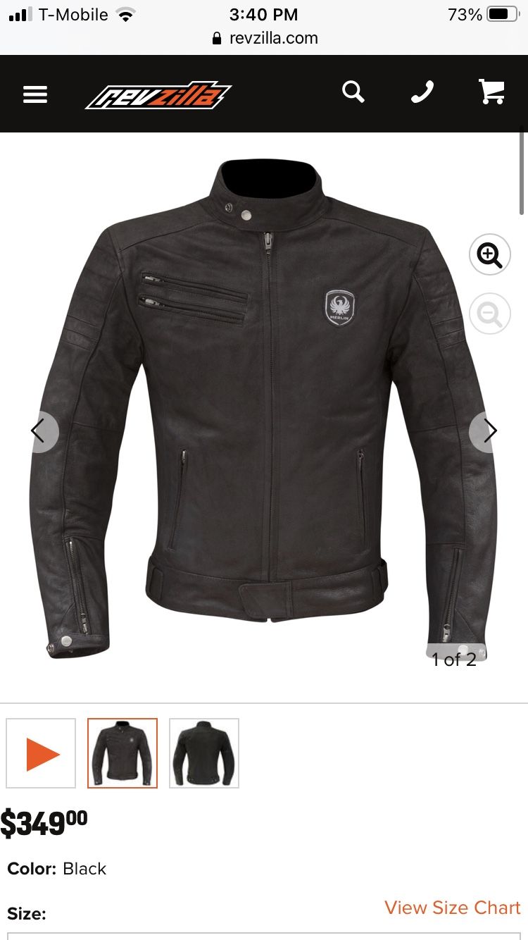 Merlin Alton Leather Armored Motorcycle Jacket