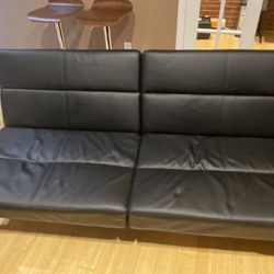 Leather Foldable Futon