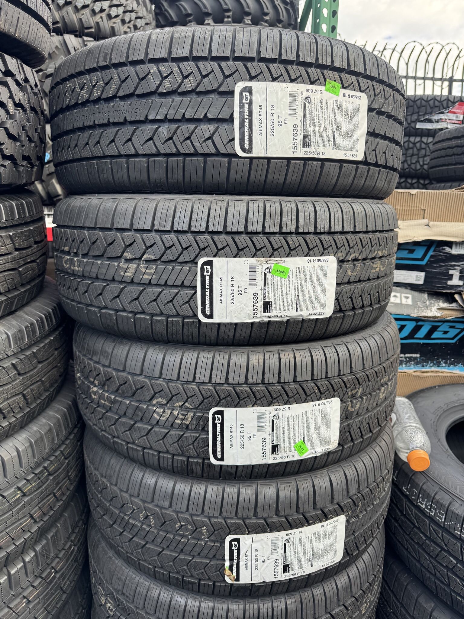 New General 225/50R18 Tires