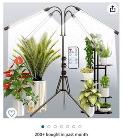 Plant Grow Light With Stand, Full Spectrum LED White.