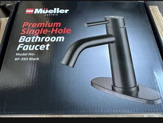 Mueller Bathroom Faucet Black Tone