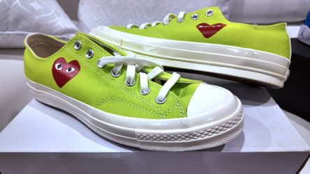 MEN'S COMME DES GARCONS PLAY CONVERSE CHUCK 70 OX SIZE 10.5 SHOES 168302C