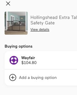 Metal Expansion 6 Foot Wide Extra Tall Walk-Thru Gate