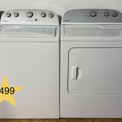 Whirlpool Washer And Dryer Set Certified With Warranty 