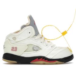 Nike Off White Air Jordan 5 Sail Toddler