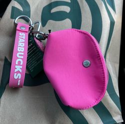 Starbucks Pink Drink Pouch Keychain