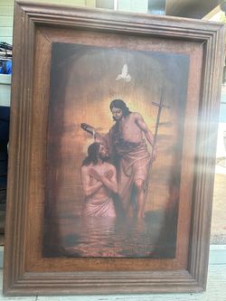 Baptism of Jesus framed
