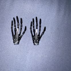 Skeleton Barrettes
